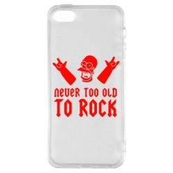Чехол для iPhone5/5S/SE Never old to rock (Gomer)
