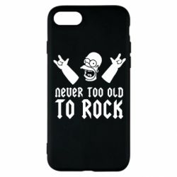 Чехол для iPhone SE 2022 Never old to rock (Gomer) - PrintSalon