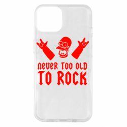Чехол для iPhone 14 Never old to rock (Gomer) - PrintSalon