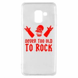 Чехол для Samsung A8 2018 Never old to rock (Gomer) - PrintSalon