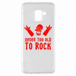 Чехол для Samsung A8+ 2018 Never old to rock (Gomer) - PrintSalon