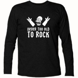 Футболка с длинным рукавом Never old to rock (Gomer) - PrintSalon