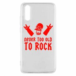 Чехол для Huawei P20 Never old to rock (Gomer) - PrintSalon