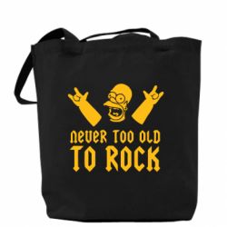 Эко-сумка Never old to rock (Gomer) - PrintSalon