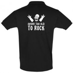 Мужское поло Never old to rock (Gomer) - PrintSalon