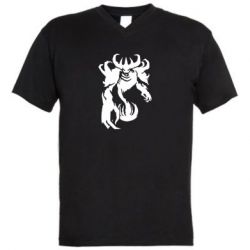 Мужская футболка  с V-образным вырезом Nevermore - PrintSalon
