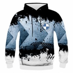 Мужское 3D худи New BMW - PrintSalon