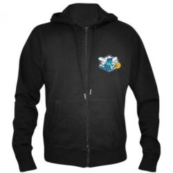 Чоловіче худі на блискавці New Orleans Hornets Logo - PrintSalon