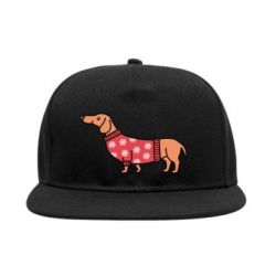 Снепбек New Year's Dachshund - PrintSalon