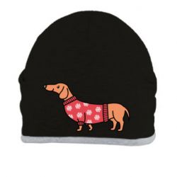 Шапка New Year's Dachshund - PrintSalon