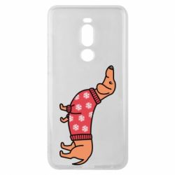 Чехол для Meizu Note 8 New Year's Dachshund - PrintSalon