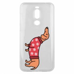 Чехол для Meizu X8 New Year's Dachshund - PrintSalon