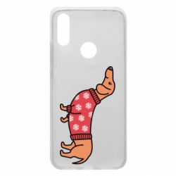 Чехол для Xiaomi Redmi 7 New Year's Dachshund - PrintSalon