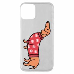 Чехол для iPhone 11 New Year's Dachshund - PrintSalon