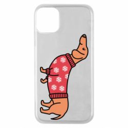 Чехол для iPhone 11 Pro New Year's Dachshund - PrintSalon