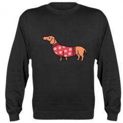 Cвитшот New Year's Dachshund - PrintSalon