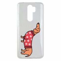 Чехол для Xiaomi Redmi Note 8 Pro New Year's Dachshund - PrintSalon
