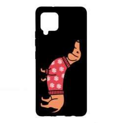 Чехол для Samsung A42 5G New Year's Dachshund - PrintSalon