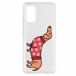 Чехол для Samsung S20 New Year's Dachshund - PrintSalon