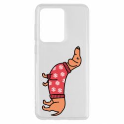 Чехол для Samsung S20 Ultra New Year's Dachshund - PrintSalon