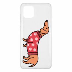 Чехол для Samsung Note 10 Lite New Year's Dachshund - PrintSalon