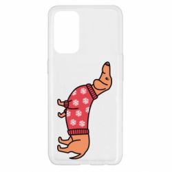 Чехол для Oppo Reno 5 4G New Year's Dachshund - PrintSalon