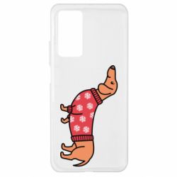 Чехол для Xiaomi Mi 10T/10T Pro New Year's Dachshund - PrintSalon