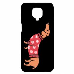 Чехол для Xiaomi Redmi Note 9S/9Pro/9Pro Max New Year's Dachshund - PrintSalon