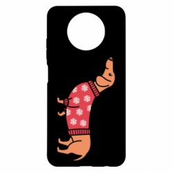 Чехол для Xiaomi Redmi Note 9 5G/Redmi Note 9T New Year's Dachshund