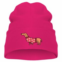 Детская шапка New Year's Dachshund - PrintSalon