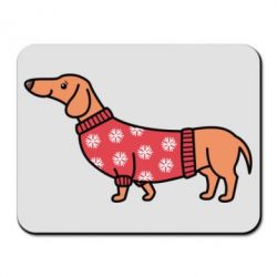 Коврик для мыши New Year's Dachshund - PrintSalon