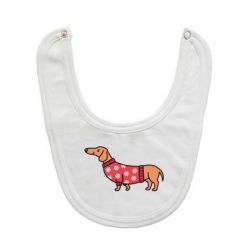 Слюнявчик  New Year's Dachshund - PrintSalon