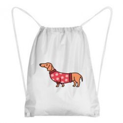 Рюкзак-мешок New Year's Dachshund - PrintSalon