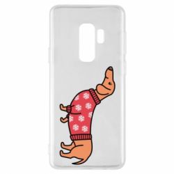 Чехол для Samsung S9+ New Year's Dachshund - PrintSalon
