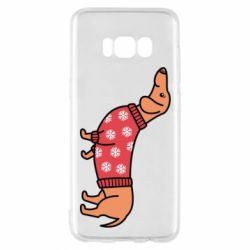 Чехол для Samsung S8 New Year's Dachshund - PrintSalon
