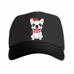Кепка-тракер New Year's French Bulldog - PrintSalon
