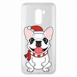 Чохол для Xiaomi Pocophone F1 New Year's French Bulldog - PrintSalon