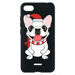 Чохол для Xiaomi Redmi 6A New Year's French Bulldog - PrintSalon
