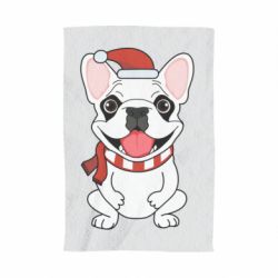 Рушник з принтом New Year's French Bulldog - PrintSalon