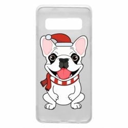 Чохол для Samsung S10 New Year's French Bulldog - PrintSalon