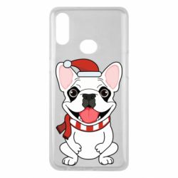 Чохол для Samsung A10s New Year's French Bulldog - PrintSalon