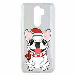 Чохол для Xiaomi Redmi Note 8 Pro New Year's French Bulldog - PrintSalon