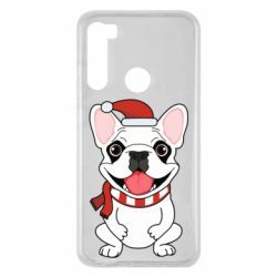 Чохол для Xiaomi Redmi Note 8 New Year's French Bulldog - PrintSalon
