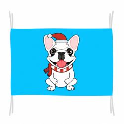 Прапор New Year's French Bulldog - PrintSalon