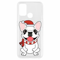 Чехол для Oppo A53/A32/A33 New Year's French Bulldog