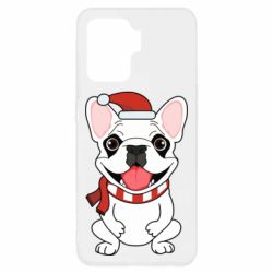 Чохол для Oppo Reno 5 Lite New Year's French Bulldog - PrintSalon
