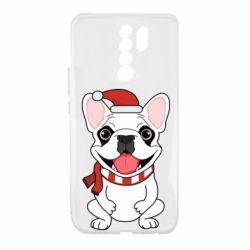 Чохол для Xiaomi Redmi 9 New Year's French Bulldog - PrintSalon