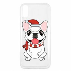 Чехол для Xiaomi Redmi 9a New Year's French Bulldog