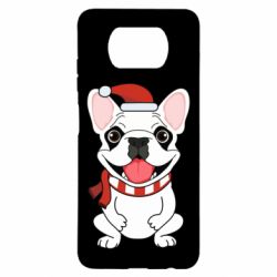Чохол для Xiaomi Poco X3 New Year's French Bulldog - PrintSalon