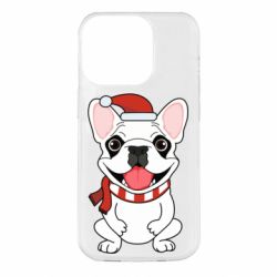 Чохол для iPhone 14 Pro New Year's French Bulldog - PrintSalon